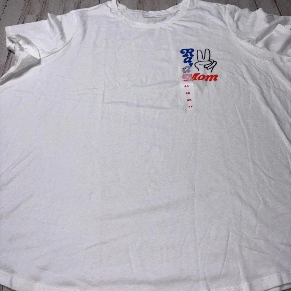 Old Navy Women’s Size 4x White Cotton (Rad Mom)- T-shirt NWT! - Picture 13 of 15
